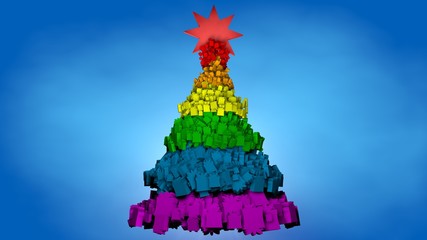 Albero di Natale con stella. © INetizen