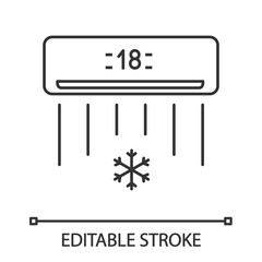 Air conditioner linear icon