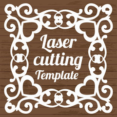 laser cutting frame template
