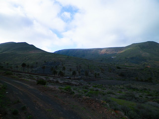 Mountain landscape of north part of Lanzarote island.
