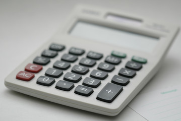 calculator on white background