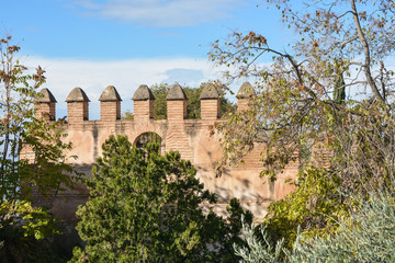 Granada, Andalusia. Part of the old fortress wall.