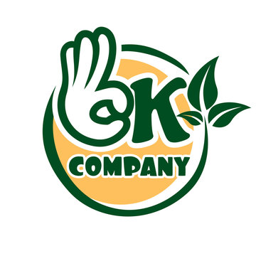 Ok from fingers and leaves logo