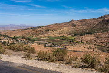 Fototapeta na wymiar Äthiopien - Fahrt von Gheralta nach Lalibela