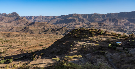Äthiopien - Landschaft bei Lalibela