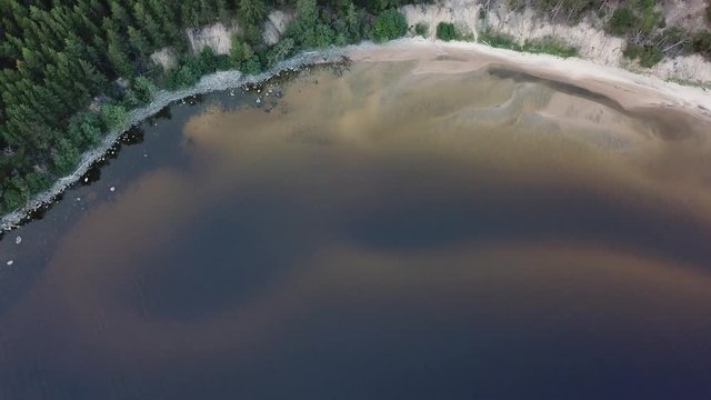 Besov nos cape. Karelia, Lake Onega shore landscape