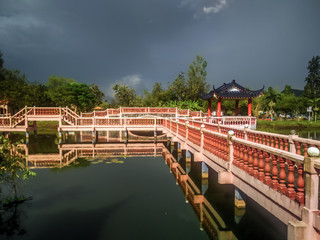Melati Lake in Perlis, Malaysia is a natural wetland within development area. The park is famous for its lakes and its recreational facilities.
