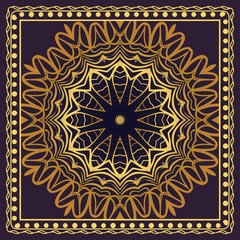 Floral Geometric Pattern. Vector illustration. design for wallpaper, flyer, book, brochure.