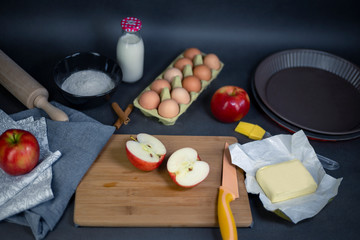 Apple pie preparation