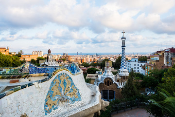 Fototapeta premium Parc Guell à Barcelone, Espagne