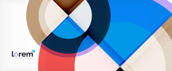 Obraz premium Multicolored round shapes abstract background
