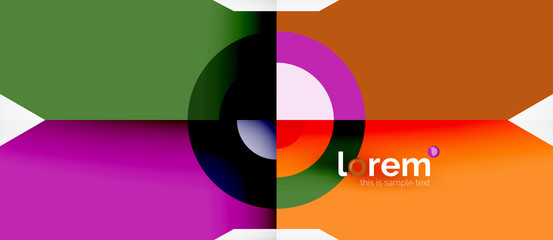 Fototapeta premium Abstract round elements composition background, organic design