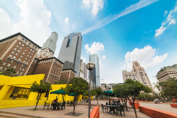 Pershing square in downtown Los Angeles.