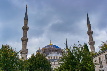 The Blue Mosque, (Sultanahmet Camii), Istanbul, Turkey.
