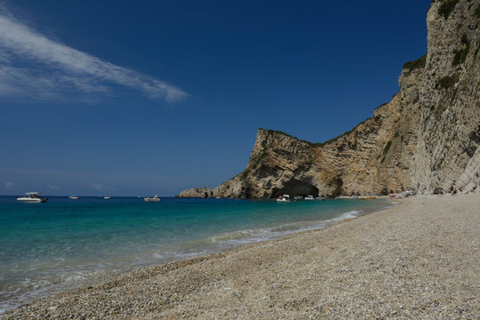 Chomi Beach (Paradise Beach) on Corfu, Ionian Islands, Greece