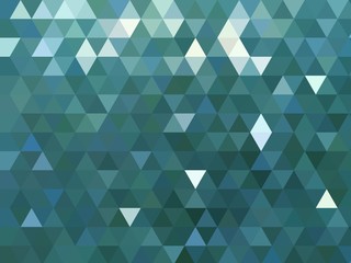 Modern metallic blue triangular polygon low poly background