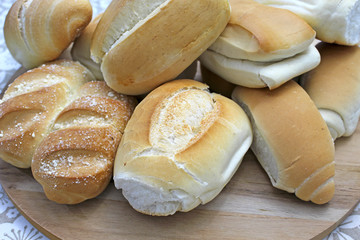 Various types of breads