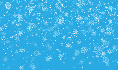 snowflake on the blue background