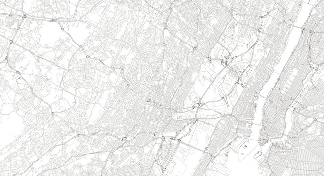 Newark / New York Map Illustration 