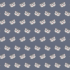 White tiger - emoji pattern 41