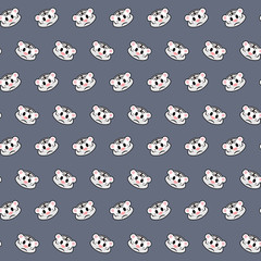 White tiger - emoji pattern 49