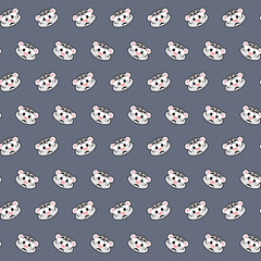 White tiger - emoji pattern 52
