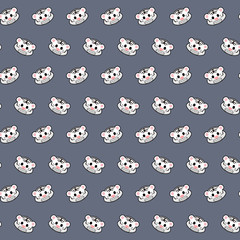 White tiger - emoji pattern 59