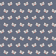 White tiger - emoji pattern 58