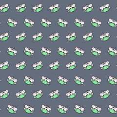 White tiger - emoji pattern 67