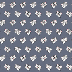 White tiger - emoji pattern 72
