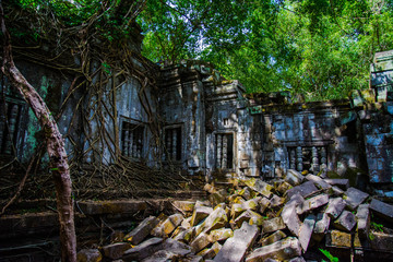 beng mealea remains, siem reap cambodia