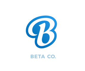 Creative B letter vector logo design. Monogram vector sign. Character logotype symbol. Icon design