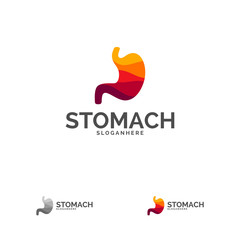 Stomach Logo Template Design Vector, Stomach Care logo Design Concept Vector