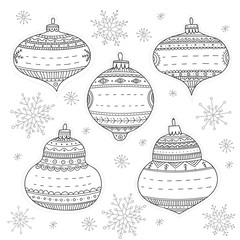 Christmas baubles gift tags
