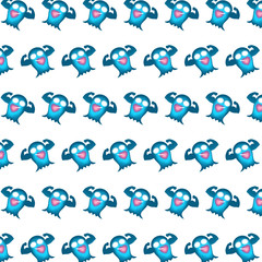 Blue ghost - sticker pattern 15