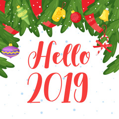  New Year and Christmas card