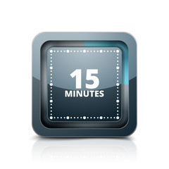 15 Minutes Time button illustration