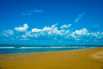 Chirihama Nagisa Drive way in Ishikawa, Japan. Japan's only beach you can drive by the car.