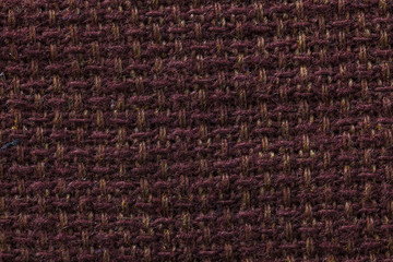 Fototapeta premium Dark fabric of cloth texture background. Detail of textile material close-up.