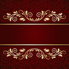Elegant background with lace ornament and place for text.