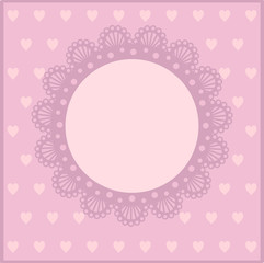 pretty pink card for girls