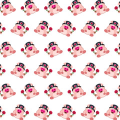 Commando piggy - sticker pattern 22