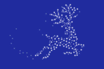 Starry deer in the night sky christmas - 238037015