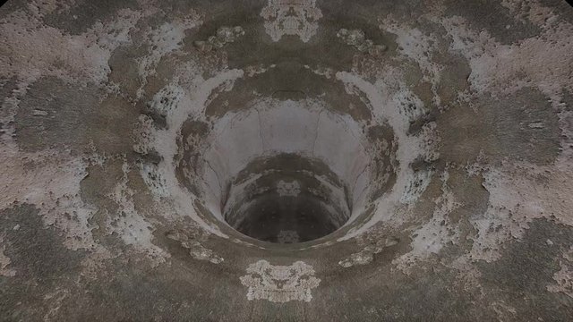 grunge concrete wormhole funnel tunnel flight seamless loop animation background new quality vintage style cool nice beautiful 4k stock video footage