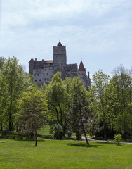 Fototapeta na wymiar Bran castle in Transilvania during spring
