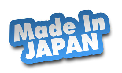made in japan concept 3d illustration isolated