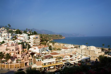 Widok na miasto: Nerja w Hiszpanii