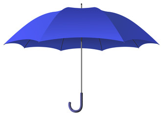 umbrella blue - obrazy, fototapety, plakaty
