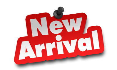 new arrival concept 3d illustration isolated