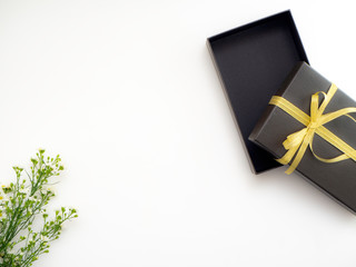 Gift box with flowers